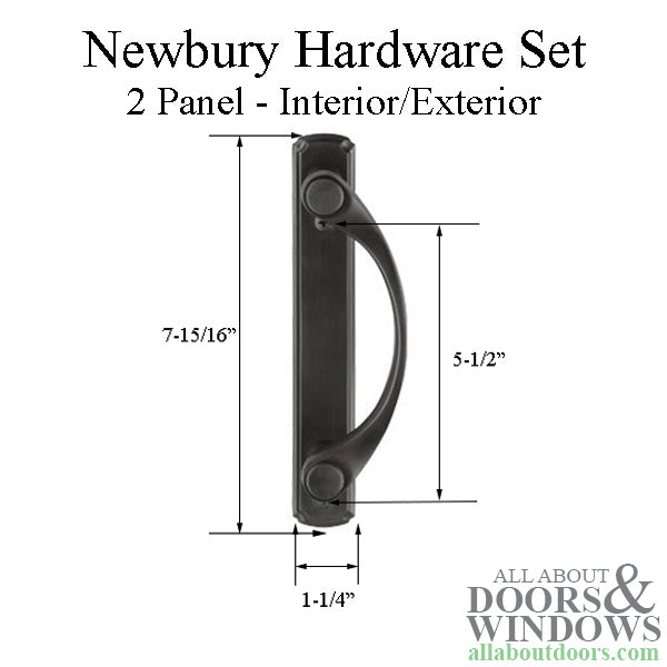 Andersen Newbury 2 Panel Complete Hardware Set for Frenchwo