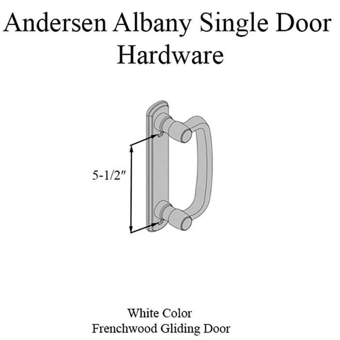 Andersen Frenchwood Gliding Door Trim Hardware, Albany, 2 Pa