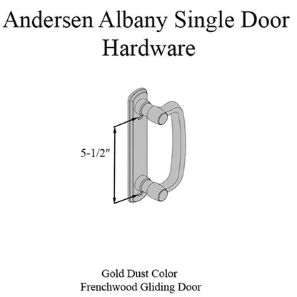 Andersen Frenchwood Gliding Door Trim Hardware, Albany, 2 Pa