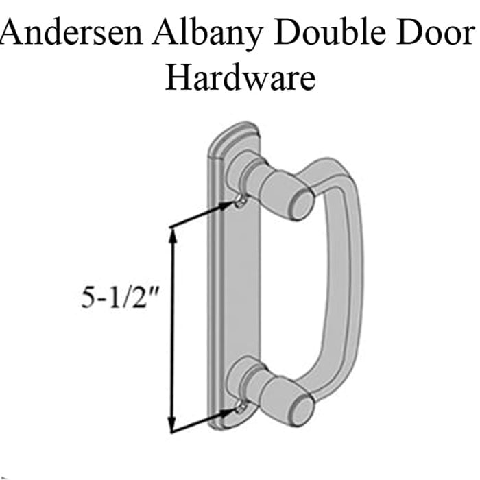Andersen Frenchwood Gliding Door Trim Hardware, Albany, 4 Pa