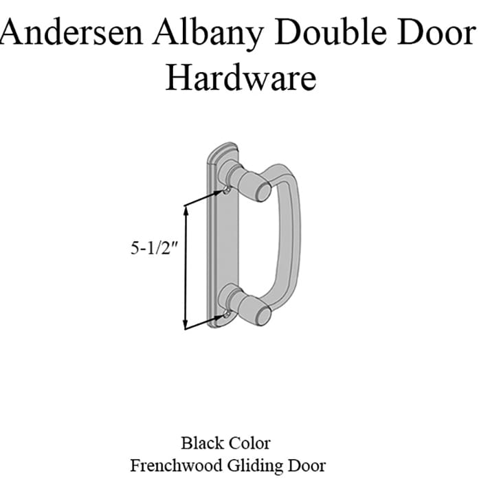 Andersen Frenchwood Gliding Door Trim Hardware, Albany, 4 Pa