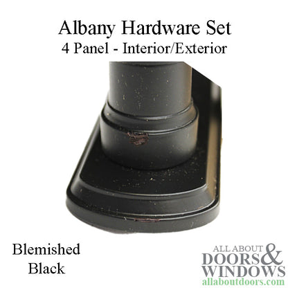 Blemished - Andersen Albany 4-Panel Gliding Door Interior/Exterior Trim Hardware - Black
