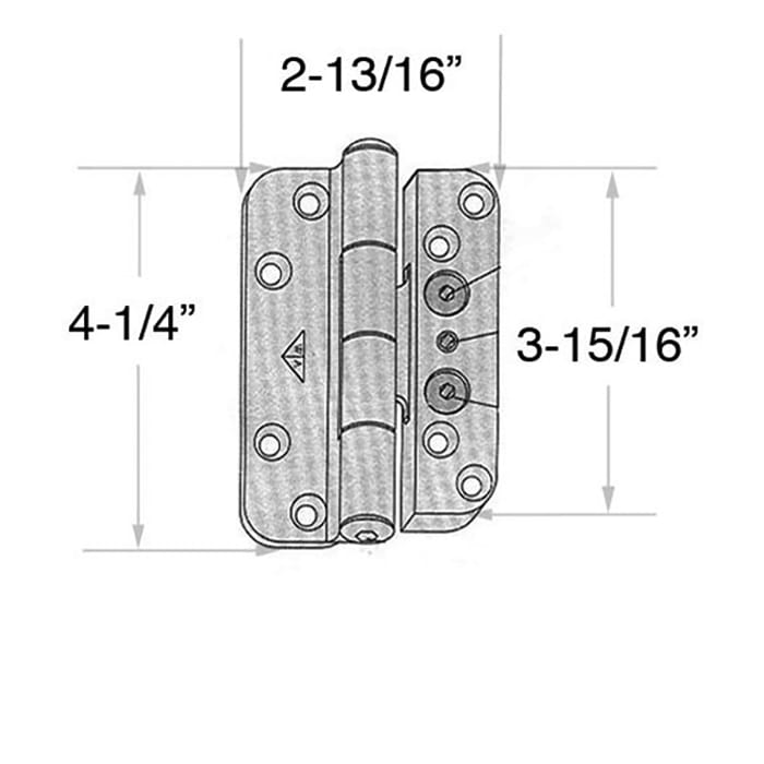 Blemished Andersen 1992-2005 Hinge, Left Hand - Brushed Chrome