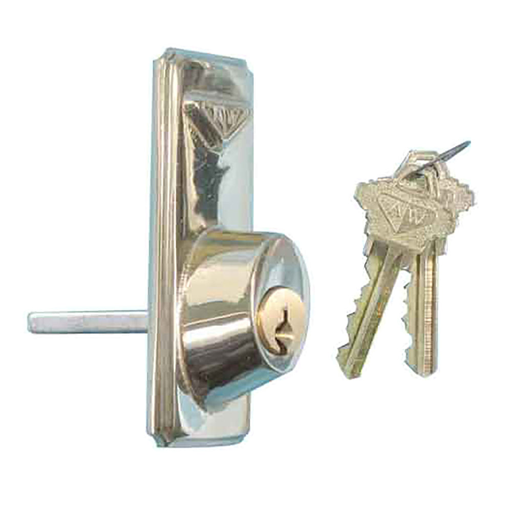 Andersen Old Style 6 pin Schlage Keylock - Bright Brass