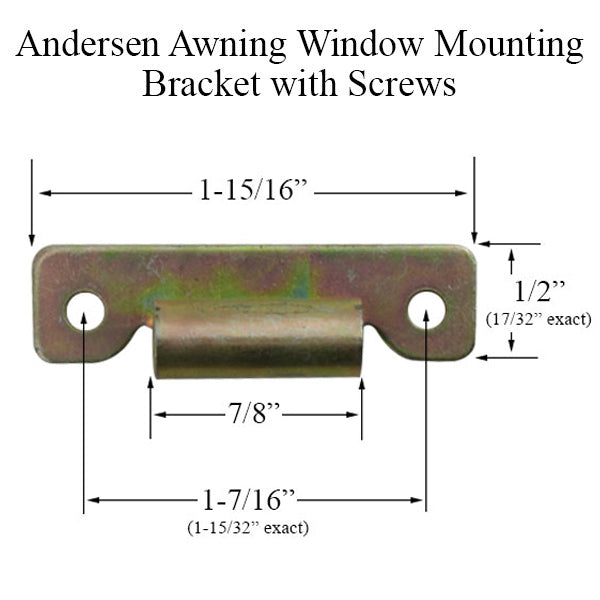 Bracket, Center Mounting, Andersen Roto Lock Awning Window