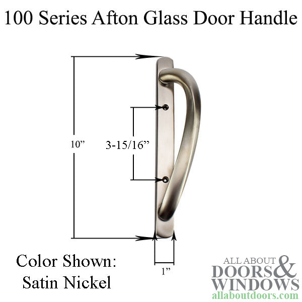 Andersen 100 Series Afton Sliding Door Handle - Bright Brass