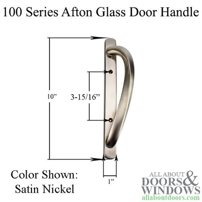 Andersen 100 Series Afton Sliding Door Handle - Bright Brass