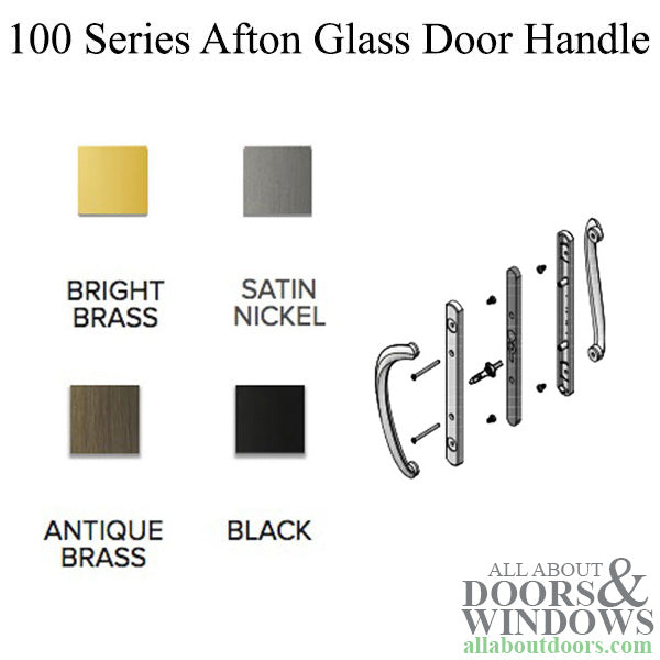 Andersen 100 Series Afton Sliding Door Handle - Bright Brass