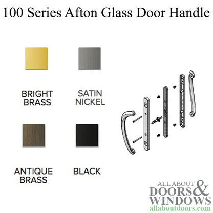 Andersen 100 Series Afton Sliding Door Handle - Bright Brass