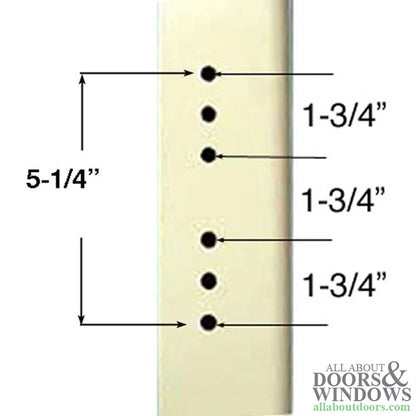 Andersen/ Emco Storm Door Hardware Kit - Satin Nickel Exterior, Black Interior