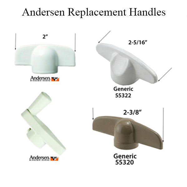 Andersen Casement Window Crank/Handle - T/Metal - White