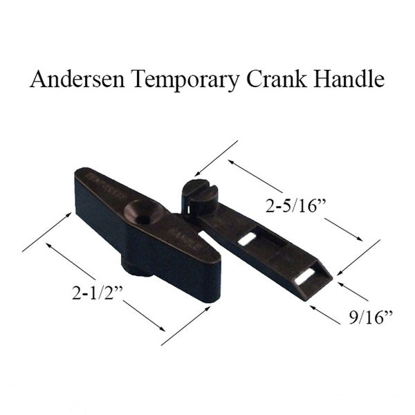 Andersen Window Temporary Crank Handle, Enhanced Casement, Plastic