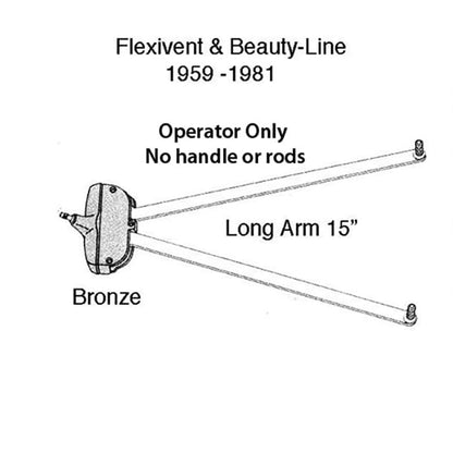Andersen awning window Operator, Flexivent, Beauty-Line, 15"