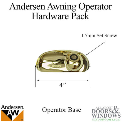Andersen Awning Operator Hardware Pack, Estate Style