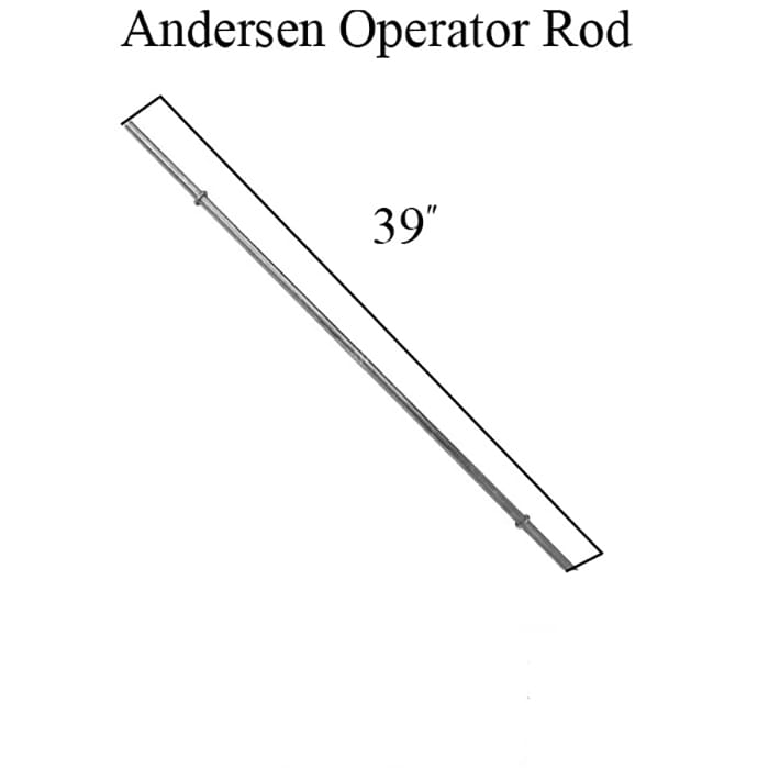 Andersen Operator Rod, 39", Collared Ends