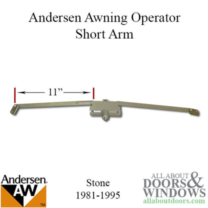 Andersen Awning Operator, A3-7082A, Short Arm - Stone Windo