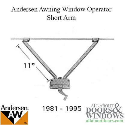Andersen Awning Operator, A3-7082A, Short Arm - Stone Windo