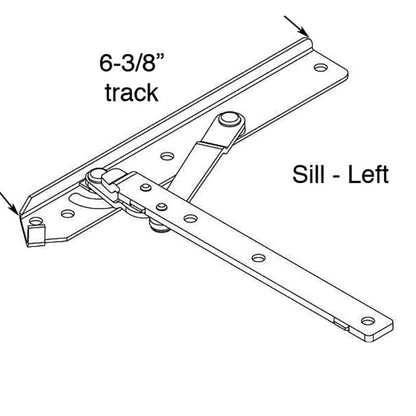 Hinge, Sill, Left 22 Inch Standard Andersen Casement Enhanced