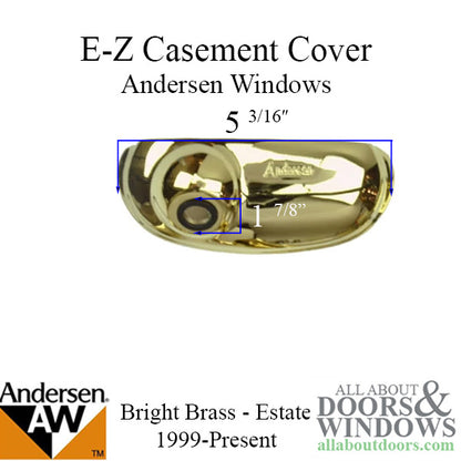 Andersen Cover, E-Z Casement, Estate - Bright Brass
