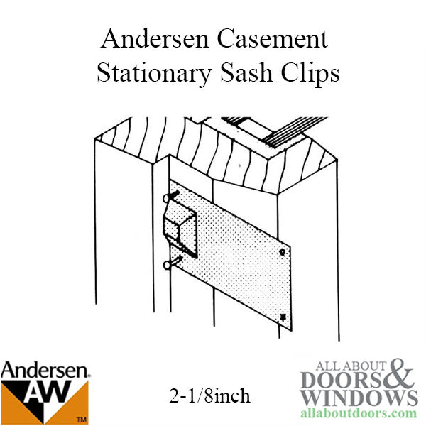 Andersen Primed Casement Windows, Sash Clips - Stationary -