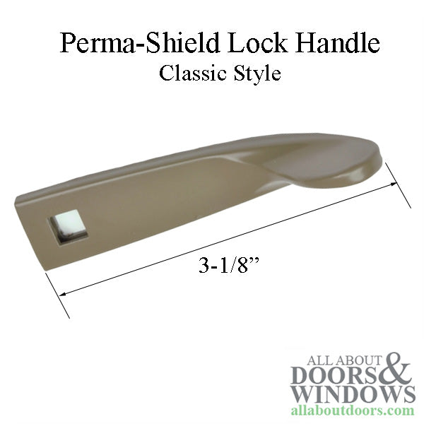 Andersen Perma-Shield Lock Handle, Classic Style - Stone
