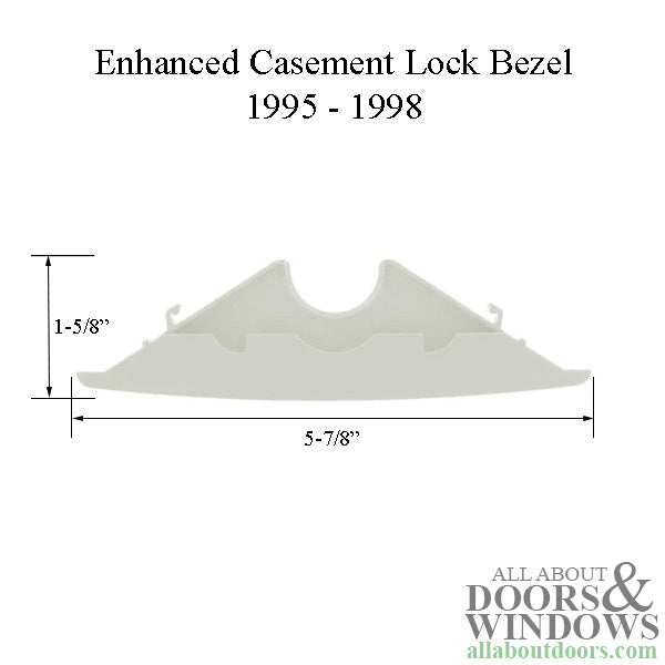 Andersen Enhanced Casement Lock Bezel - White