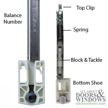 Sash Balance #824 for Andersen Tilt-Wash Windows