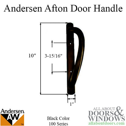 Andersen 100 Series Afton Glass door handle - Black