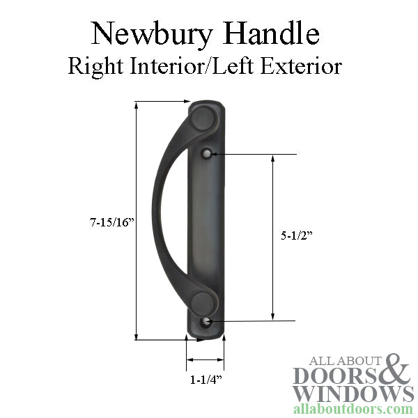 Andersen Frenchwood Gliding Door - Handle - Newbury - Right