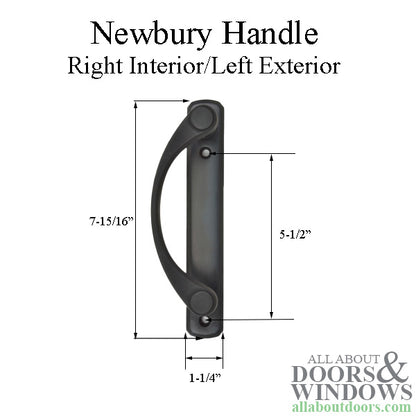 Andersen Frenchwood Gliding Door - Handle - Newbury - Right