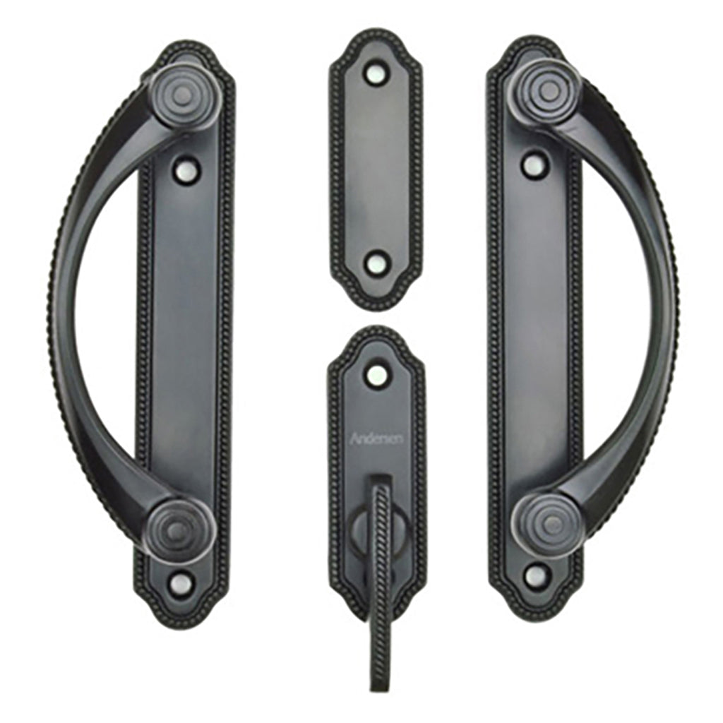 Andersen 2-Panel Gliding Door Interior/Exterior Trim Whitmore Hardware Set - Oil-Rubbed Bronze