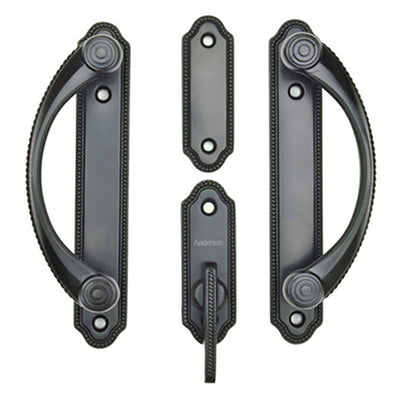 Andersen 2-Panel Gliding Door Interior/Exterior Trim Whitmore Hardware Set - Oil-Rubbed Bronze