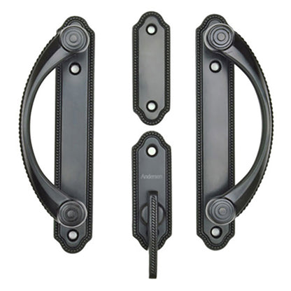 Andersen 2-Panel Gliding Door Interior/Exterior Trim Whitmore Hardware Set - Oil-Rubbed Bronze