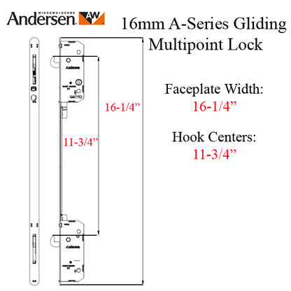 Andersen A-Series Gliding Door Multipoint Lock