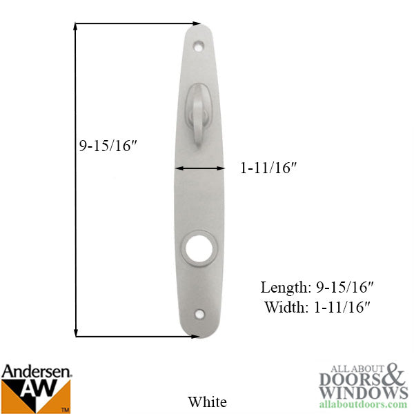 Plate, Escutcheon Andersen Tribeca , New Style - White