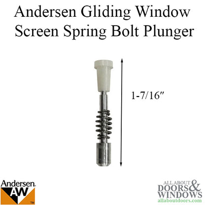 Andersen Perma-Shield Gliding Window Screen Bolt Plunger