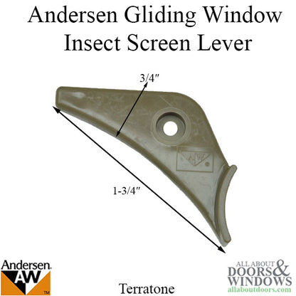 Lever, Insect Screen, Andersen Gliding Window, Terratone