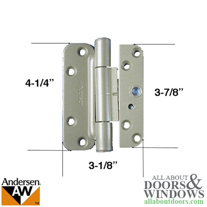 Blemished 1 Hinge Kit, 2005-Present Andersen FWH Left Hand Door - White