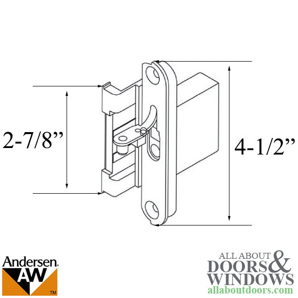 Hinge Receiver, Andersen Frenchwood Outswing Door - Terraton