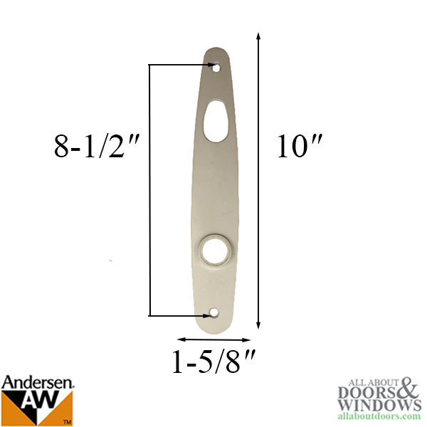 Exterior/Interior Escutcheon Plate, Andersen Tribeca , White