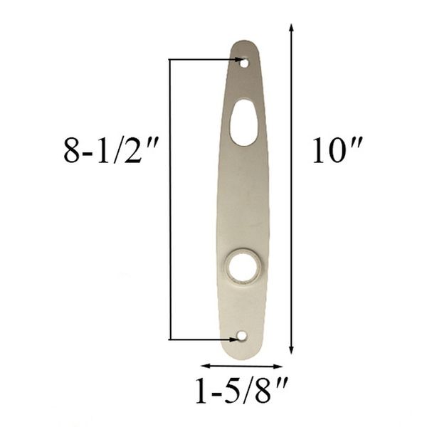 Exterior/Interior Escutcheon Plate, Andersen Tribeca , White