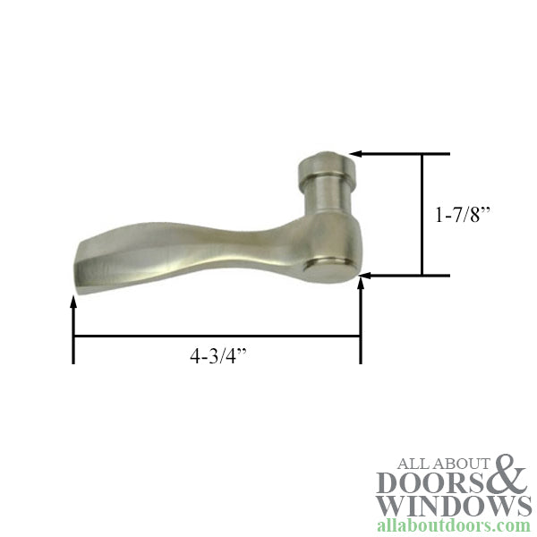 Andersen Newbury Estate Handle Only, Left Hand - Satin Nickel