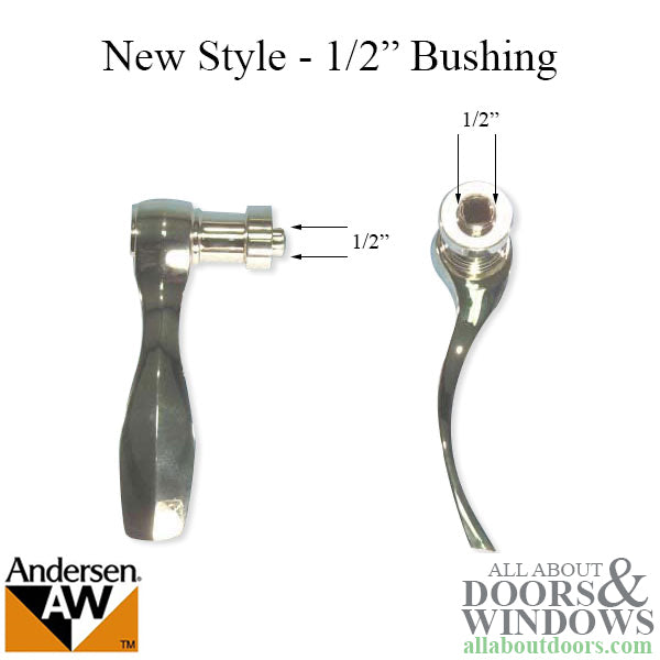 Andersen New Style Newbury Handle, Right Hand - Bright Brass