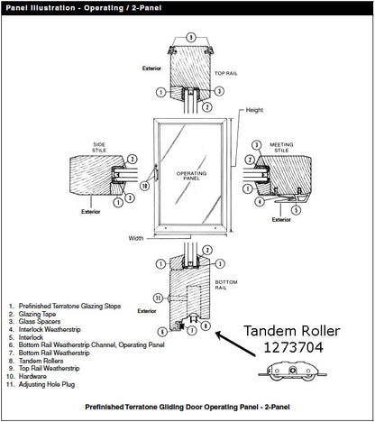 Andersen Window - Prefinished Terratone Doors - Old Style St