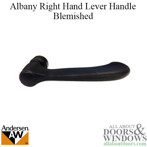 Blemished Andersen Albany Series Lever Handle, Right - Black