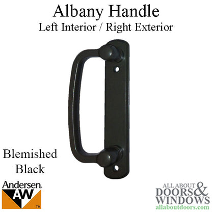 Andersen Frenchwood Gliding Doors - Handle - Albany - Left Interior/Right Exterior - Black - BLEMISHED