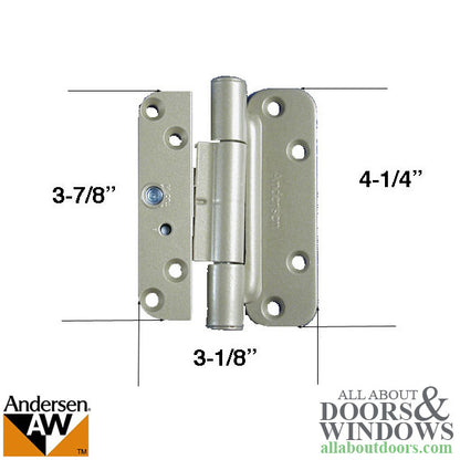 1 Hinge Kit, 2005-Present Andersen FWH Right Hand Door - White - Blemished