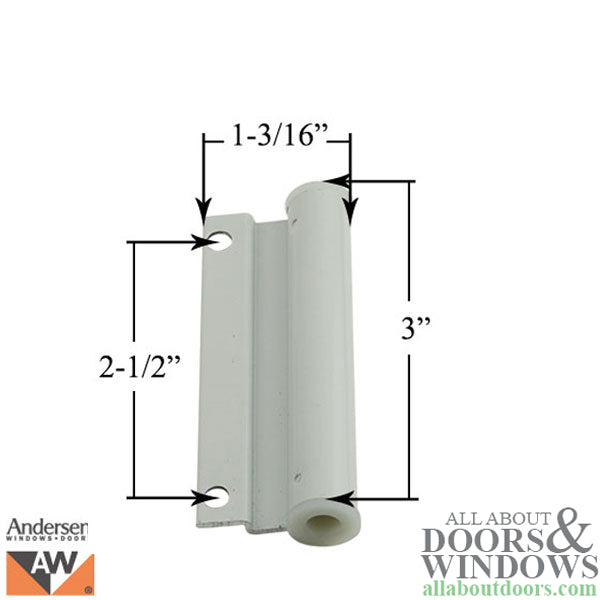 Andersen Hinge Leaf, Screen Door, Upper, Blemished - White