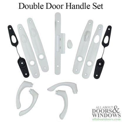 Blemished Andersen Tribeca Hardware Kit - Double Doors, Non-Keyed - White