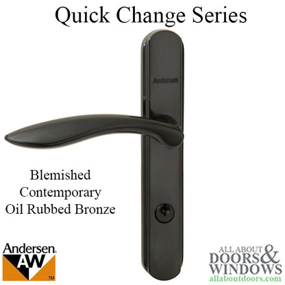 Andersen Storm Door Hardware w/ Lock Bar, Oil Rubbed Bronze - BLEMISHED